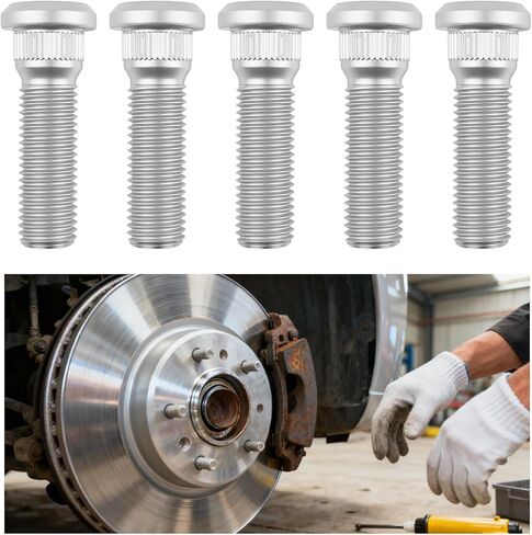 5 قطع M12x1.5 استبدال مسامير عجلة السيارة OEM 90942-02037، 49 ملم مسامير طويلة لعجلة السيارة متوافقة مع جيو شيفروليه تويوتا لكزس، مسامير عجلات سيارات فولاذية شديدة التحمل in Kuwait