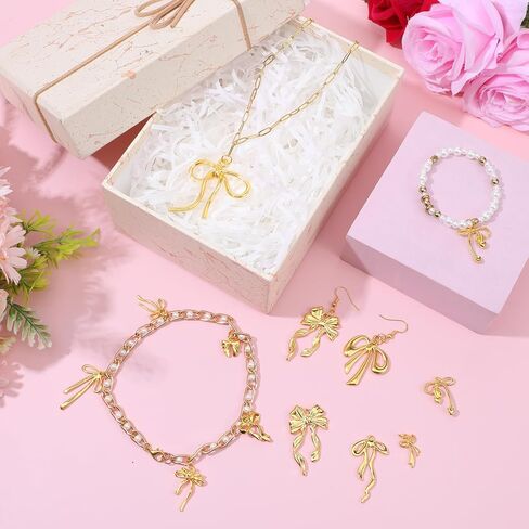 60 Pcs Mini Gold Bow Charms for Jewelry Making, Cute Alloy Bowknot Pendants Metal Bow Link Charms Earring Connectors for Bracelets Necklaces Earrings Keychains DIY Crafts in Saudi Arabia