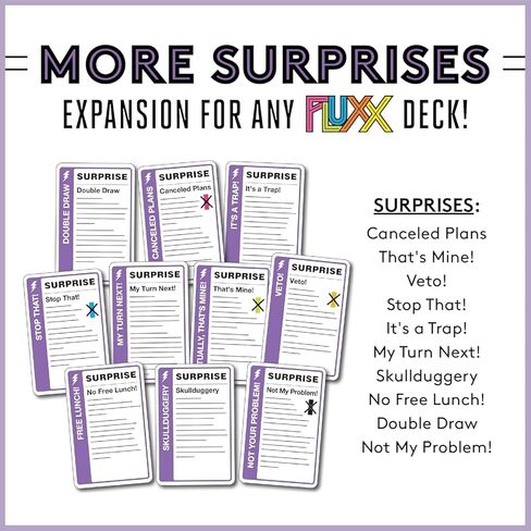 Looney Labs More Surprises Fluxx Expansion: Unleash Extra Pandemonium! in Saudi Arabia