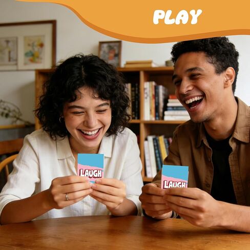 Laugh or Win Card Game for Family Friend Party, 108 Cards with Hourglass Timer, Party Game Style in Saudi Arabia