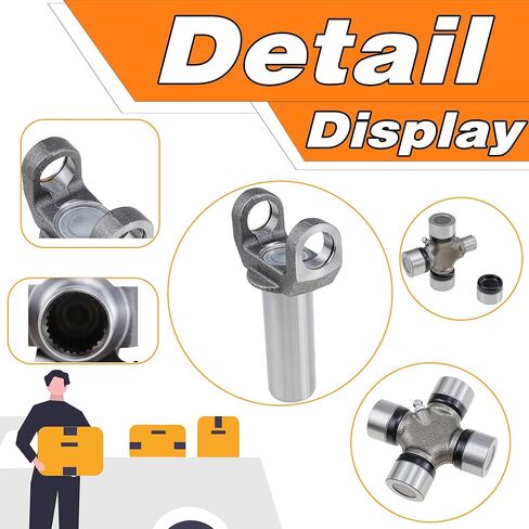 2-3-6081X 5-153X سلسلة ناقل الحركة Slip Yoke 1310 ومجموعة U-Joint، مناسبة لـ GM TH Turbo 350 TH350 700R4, 26 27 أشواك in Kuwait