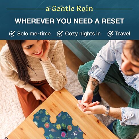 A Gentle Rain | Cozy Tile Placement Board Game | Sensory and Tactile Cooperative Experience | Ages 8 and Up | Classic Edition by Kevin Wilson in Saudi Arabia