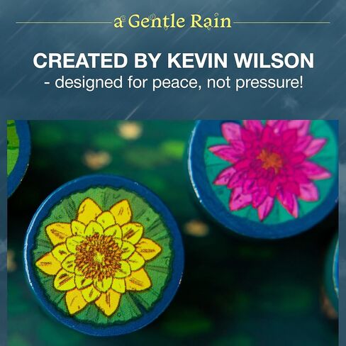 A Gentle Rain | Cozy Tile Placement Board Game | Sensory and Tactile Cooperative Experience | Ages 8 and Up | Classic Edition by Kevin Wilson in Saudi Arabia
