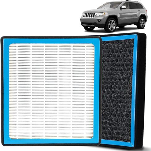 CF11183 Cabin Air Filter Compatible with Dodge Durango 2011-2024, Jeep Grand Cherokee 2021-2022 & Grand Cherokee WK 2022| Car AC Filter Replacement | High Efficiency Activated Carbon | OEM Fit in Kuwait