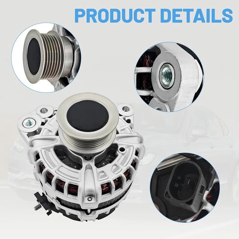 Alternator 215A 12V Compatible with Volvo S60 2016-2021 for XC90 2016-2022 XC70 2016 for Volvo S90 2017-2019 2.0L 0125812075 30644945 in Saudi Arabia
