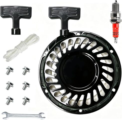 Recoil Pull Starter Assembly for Predator 212cc 196cc 224cc 6.5HP 7HP OHV Engine, Heavy-Duty Metal Pawl, Fits Honda GX160 GX200, Coleman CT200U BT200X, Baja MB200, Mini Bike Go Kart Generator in Kuwait