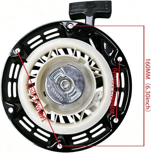 Recoil Pull Starter Assembly for Predator 212cc 196cc 224cc 6.5HP 7HP OHV Engine, Heavy-Duty Metal Pawl, Fits Honda GX160 GX200, Coleman CT200U BT200X, Baja MB200, Mini Bike Go Kart Generator in Kuwait