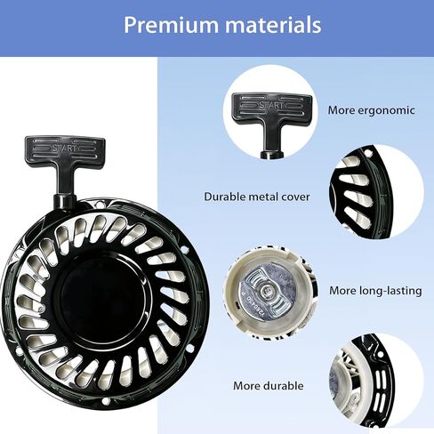 Recoil Pull Starter Assembly for Predator 212cc 196cc 224cc 6.5HP 7HP OHV Engine, Heavy-Duty Metal Pawl, Fits Honda GX160 GX200, Coleman CT200U BT200X, Baja MB200, Mini Bike Go Kart Generator in Kuwait