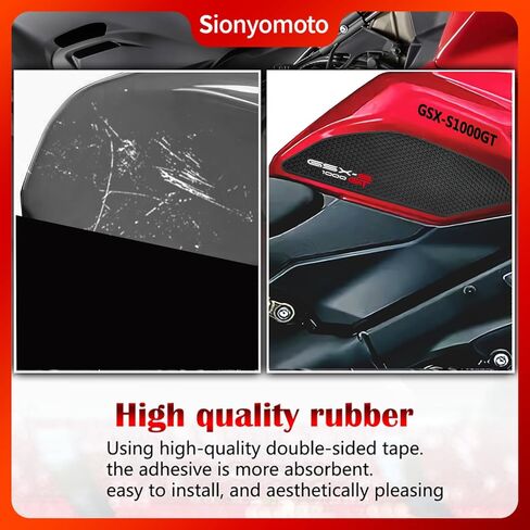 Fuel Gas Tank Pad Protector Stickers Decal Set Compatible with Motorcycle GSX S1000 GT 2022-2pcs in Saudi Arabia