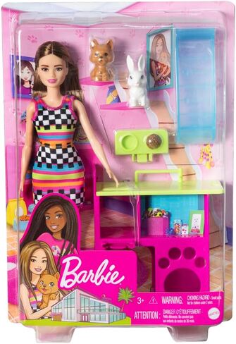 Barbie Mattel Doll Bird with Animals Multi-Coloured (HGM62) in Kuwait