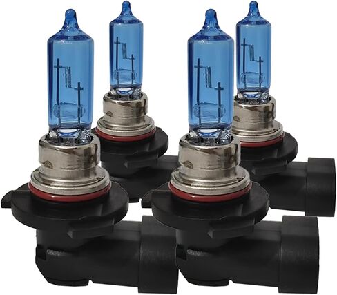 for 2019 2020 2022 Hyundai Santa Fe Sport Utility 4-Door Halogen Headlight Bulbs, 9005 HB3 High Beam and 9005 HB3 Low Beam Lights for 2019-2023 Elantra Sedan, 65W 4300K Headlamp, 4 Pack in Saudi Arabia