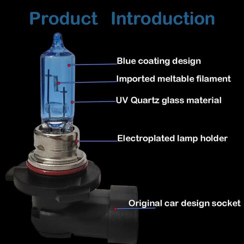 for 2019 2020 2022 Hyundai Santa Fe Sport Utility 4-Door Halogen Headlight Bulbs, 9005 HB3 High Beam and 9005 HB3 Low Beam Lights for 2019-2023 Elantra Sedan, 65W 4300K Headlamp, 4 Pack in Saudi Arabia