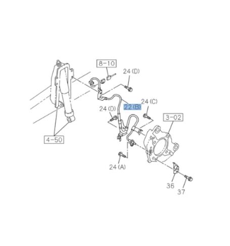 ABS Wheel Speed Sensor for Isuzu NRR NPR NPR-HD NQR Front Left 2007-2019 in Saudi Arabia