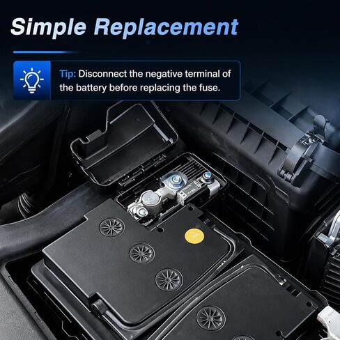 FUSCH 180 أمبير بطارية منصهرة رابط الصمامات B مع طرف بطارية إيجابي متوافق مع Hyundai Sonata Elantra وKia Sorento Optima، استبدال # 18790-01319 أحادي القطب Fuselink مع M8 الجوز وM6 الجوز in Kuwait