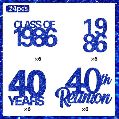 24PCS 40th Class Reunion Tags Gold 1985 Reunion Tags Decorations Class Of 1985 Reunion Decorations 40th Class Reunion Decorations for High School 40 Year Reunion Decorations in Saudi Arabia