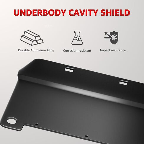 Rear Undercarriage Protection Panel Compatible with Maverick 2022–2025, Driver Side Left Rear Wheel Splash Guard, Aluminum Alloy Skid Shield, Rust-Resistant in Kuwait