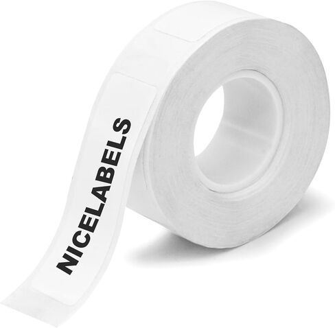 1 roll Tape Refills (Bright White), Compatible with Phomemo D30 Printer, White Sticker Thermal Paper, self-Adhesive and Waterproof, 12mm X 40mm (0.47 X 1.57 inches), 160 Labels/roll in Saudi Arabia