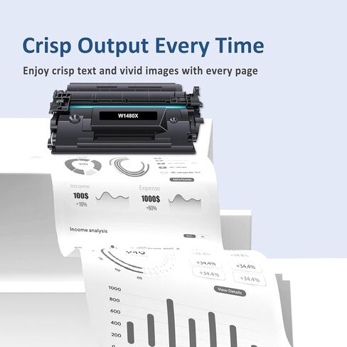 148X W1480X High Yield Toner Cartridges with Chip Compatible 148X 148A W1480A Toner Cartridges with Laser Jet Pro 4001dw 4001dn 4001n MFP 4101fdw 4101fdn Printer (Black, 2-Pack) in Saudi Arabia