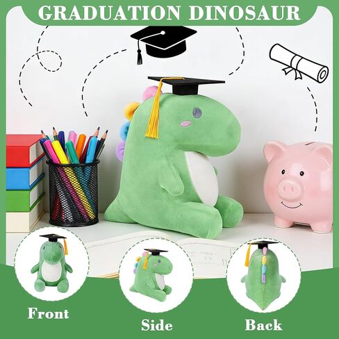 Graduation Dinosaur Stuffed Animal, 2026 Graduation Plush Stuffed Gifts 9 Inch Graduation Plush College Kindergarten Kids Preschool Graduation Gifts in Saudi Arabia