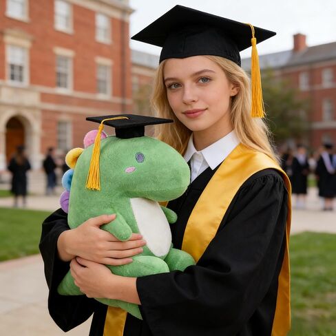 Graduation Dinosaur Stuffed Animal, 2026 Graduation Plush Stuffed Gifts 9 Inch Graduation Plush College Kindergarten Kids Preschool Graduation Gifts in Saudi Arabia