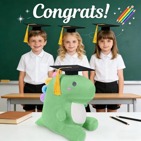 Graduation Dinosaur Stuffed Animal, 2026 Graduation Plush Stuffed Gifts 9 Inch Graduation Plush College Kindergarten Kids Preschool Graduation Gifts in Saudi Arabia
