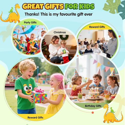 Kids Phone, Dinosaur Kids Smart Phone Toys for 3, 4, 5, 6, 7, 8 +Year Old Boys Gifts, 2.8" Touchscreen Child Learning Play Cell Phone with Dual Camera, Games & Music, Christmas Birthday Gifts (Green) in Saudi Arabia
