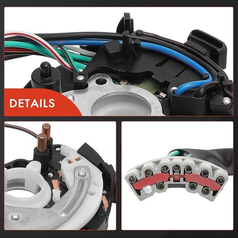 مفتاح إشارة الانعطاف A-Premium متوافق مع Ford F-150/F-250/F-350 1985-1991، F-Super Duty 1988-1991/1994-1996، E-150/E-350 Econoline 1985-1989، E-150 Econoline Club Wagon، برونكو، بدون عجلة إمالة in Kuwait