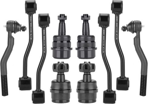 Front Outer Tie Rods + Front & Rear Sway Bars + Upper Lower Ball Joints Fit for Jeep Grand Cherokee 1999-2004 - Suspension Parts Kits 12pc in Kuwait