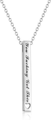 Sister Necklace for Women Silver Bestie BFF Bar Necklace Best Friend Pendant with 18+2 Inches Chain Friendship Jewelry Gifts for Birthday Christmas Graduation in Saudi Arabia