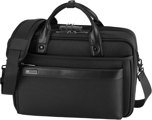 DUSLANG Laptop Bag 15.6 Inch, Business Briefcase for Men Women, Black | Water Resistant in Saudi Arabia