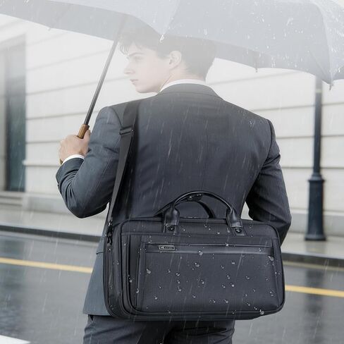 DUSLANG Laptop Bag 15.6 Inch, Business Briefcase for Men Women, Black | Water Resistant in Saudi Arabia
