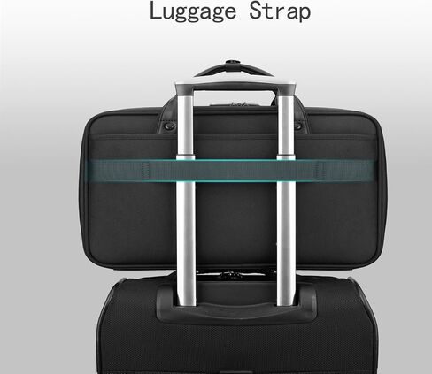 DUSLANG Laptop Bag 15.6 Inch, Business Briefcase for Men Women, Black | Water Resistant in Saudi Arabia