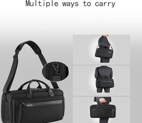 DUSLANG Laptop Bag 15.6 Inch, Business Briefcase for Men Women, Black | Water Resistant in Saudi Arabia