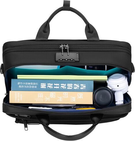 DUSLANG Laptop Bag 15.6 Inch, Business Briefcase for Men Women, Black | Water Resistant in Saudi Arabia