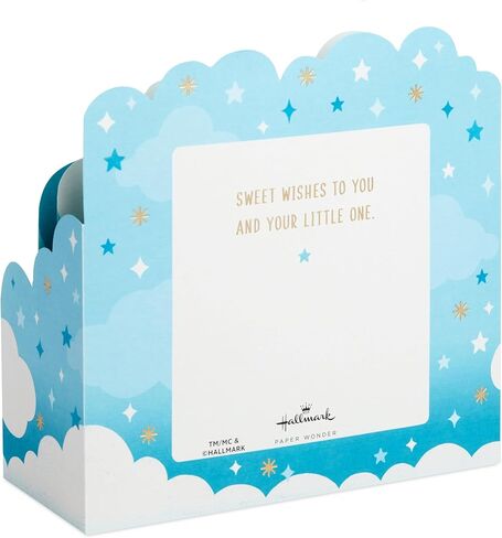 Hallmark Paper Wonder Pop Up Baby Shower Card for Boy (Blue Balloons) Welcome New Baby Boy, Congratulations in Saudi Arabia