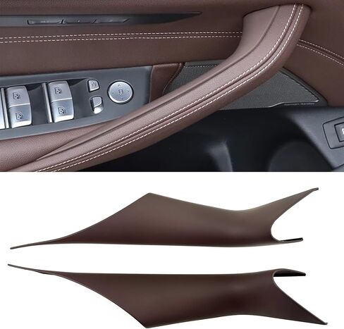 Car Door Handle Cover Left and Right Interior Door Pull Handles Protective Decorate Covers Fit for BMW 5 Series G30 G31 2017-2022 520i 520d 525d 530e 530i 540d 540i 550i (2PCS Piano Black) in Saudi Arabia