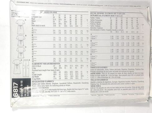 New Look Sewing Pattern 6817, Misses' Dress, Top, Pants, Scrub Dress Top Pants 3 Styles Size 8-18, Uncut (Factory Folded) in Saudi Arabia