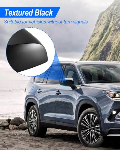 Left Driver Side Mirror Cover Cap Fit for Toyota RAV4 LE & Hybrid LE 2019 2020 2021 2022 2023 2024, Without Turn Signal in Saudi Arabia