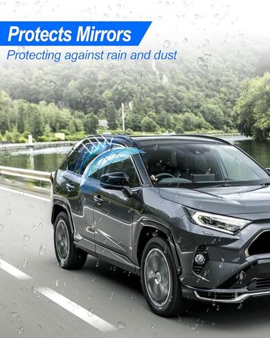 Left Driver Side Mirror Cover Cap Fit for Toyota RAV4 LE & Hybrid LE 2019 2020 2021 2022 2023 2024, Without Turn Signal in Saudi Arabia