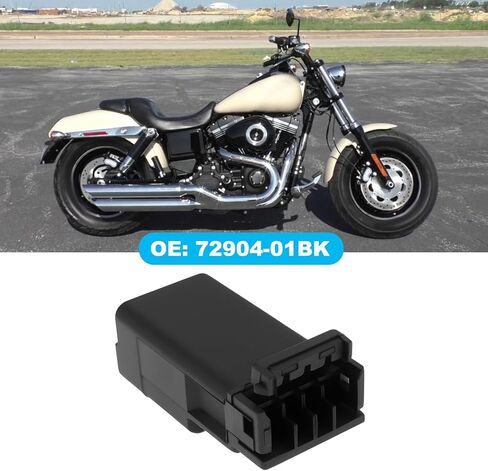2Pcs Motorcycle 4Pin Female Connector & Terminals 72990-01 Compatible with Davidson Dyna Fat Bob in Kuwait