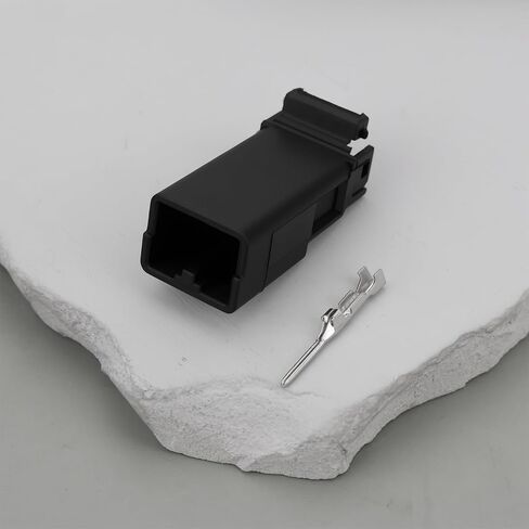 2Pcs Motorcycle 4Pin Female Connector & Terminals 72990-01 Compatible with Davidson Dyna Fat Bob in Kuwait