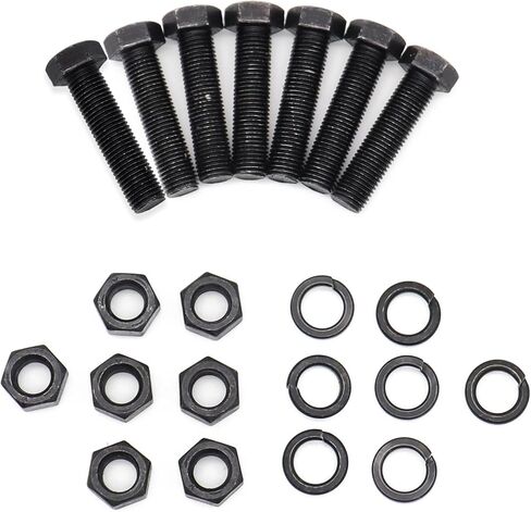 for Trailer 7PCS Brake Backing Plate Mounting Bolt Kit, 7/16"-20 x 1-3/4" Hardware Set Fits 12-1/4" Brake Assemblies, 10K 12K 15K Trailer Axle Brake Applications (7/16"-20 x 1-3/4") in Saudi Arabia