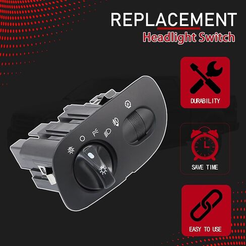 YL3Z-11654-DAD Headlight Switch Compatible with 2000 2001 2002 2003 2004 Ford F-150 with Auto Headlights Driving Lamp Fog Lights Replaces YL3Z11654DAD YL3Z-11654-DAC YL3Z11654DAC 1S2668 in Saudi Arabia