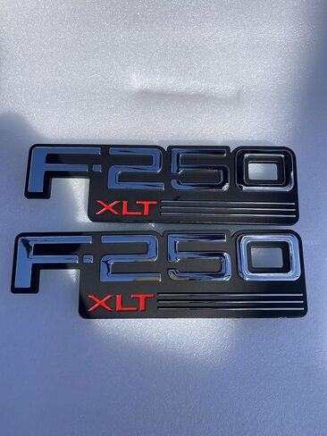 2 X Vintage 250 XLT Nameplate Emblem Logo Compatible with 250XLT Badge in Saudi Arabia