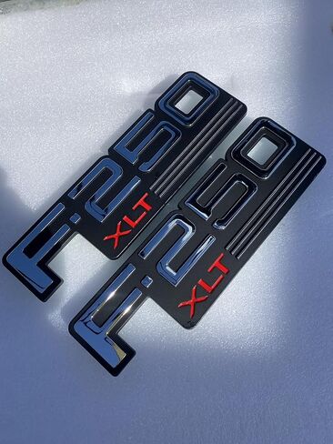 2 X Vintage 250 XLT Nameplate Emblem Logo Compatible with 250XLT Badge in Saudi Arabia