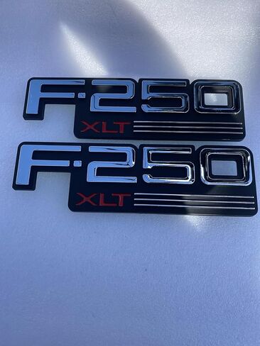 2 X Vintage 250 XLT Nameplate Emblem Logo Compatible with 250XLT Badge in Saudi Arabia