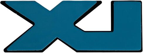شعار صندوق السيارة LX بلونين أسود 2-1/2 بوصة × 1 بوصة لسيارة فورد موستانج 1984-1993 in Kuwait