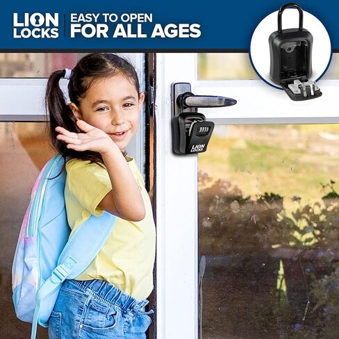 Key Lock Box for Keys with Code (12 Pack) 4 Digit Combination Lockbox for Keys Outdoor, Portable, Waterproof, Realtor Lock Box, Black in Kuwait
