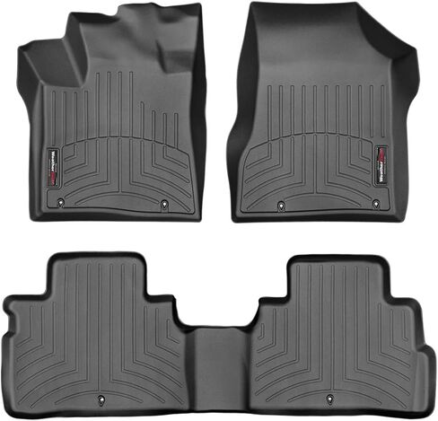 بطانات أرضية مخصصة من WeatherTech لسيارة Nissan Murano، Murano، الصف الأول والثاني (44756-1-2)، أسود in Kuwait