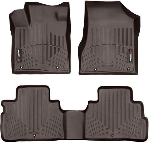 بطانات أرضية مخصصة من WeatherTech لسيارة Nissan Murano، Murano، الصف الأول والثاني (44756-1-2)، أسود in Kuwait